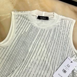 White Sleeveless Bodysuit